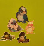 Load image into Gallery viewer, Glitter Parrot Sticker - water resistant
