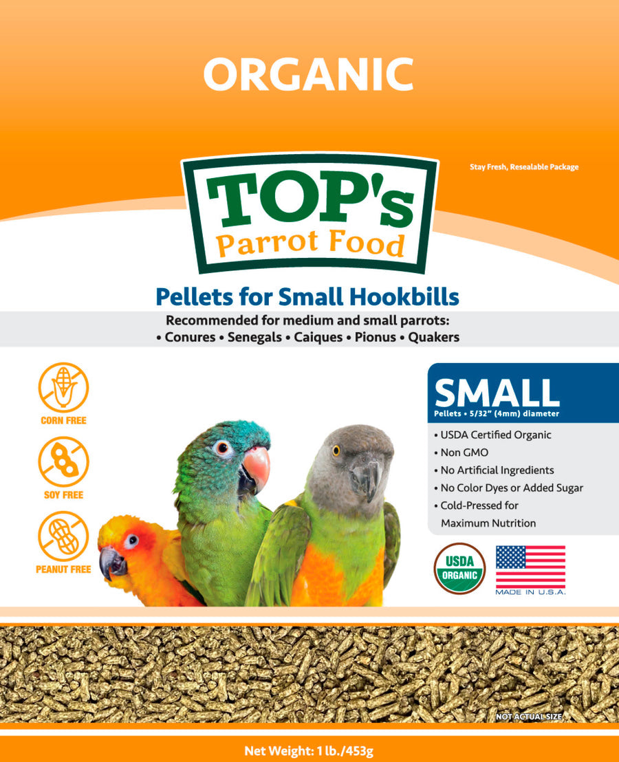 Top's Organic Small Pellets 10 lbs bag (Special Order)