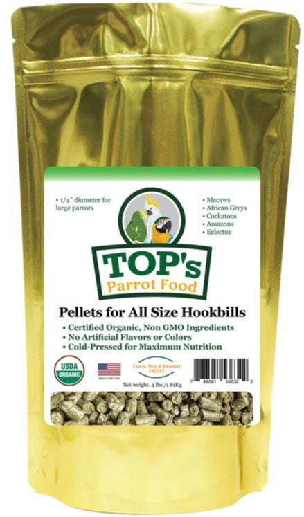 TOP's Medium/Large Parrot Pellets 4lbs bag