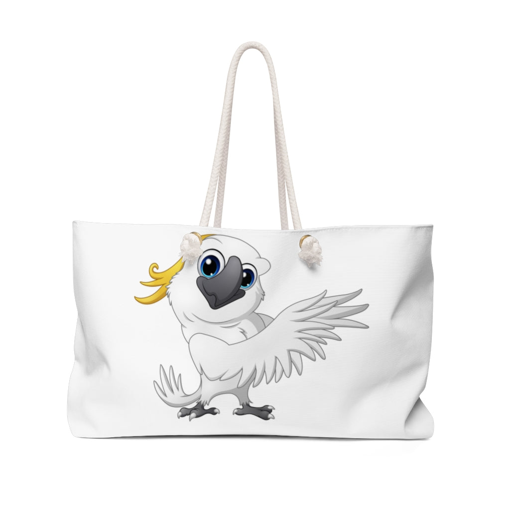 Cartoon Cockatoo Weekender Bag