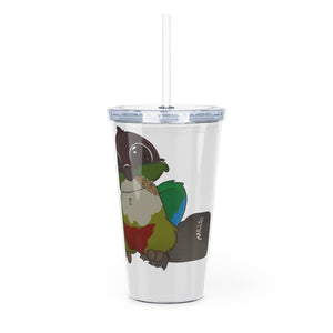 Millet Theif Plastic Tumbler with Straw