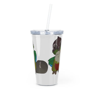 Millet Theif Plastic Tumbler with Straw