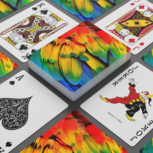 Macaw Feather Poker Cards