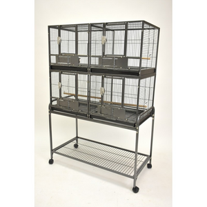 DELUXE DOUBLE STACKED PARROT BIRD BREEDING CAGE